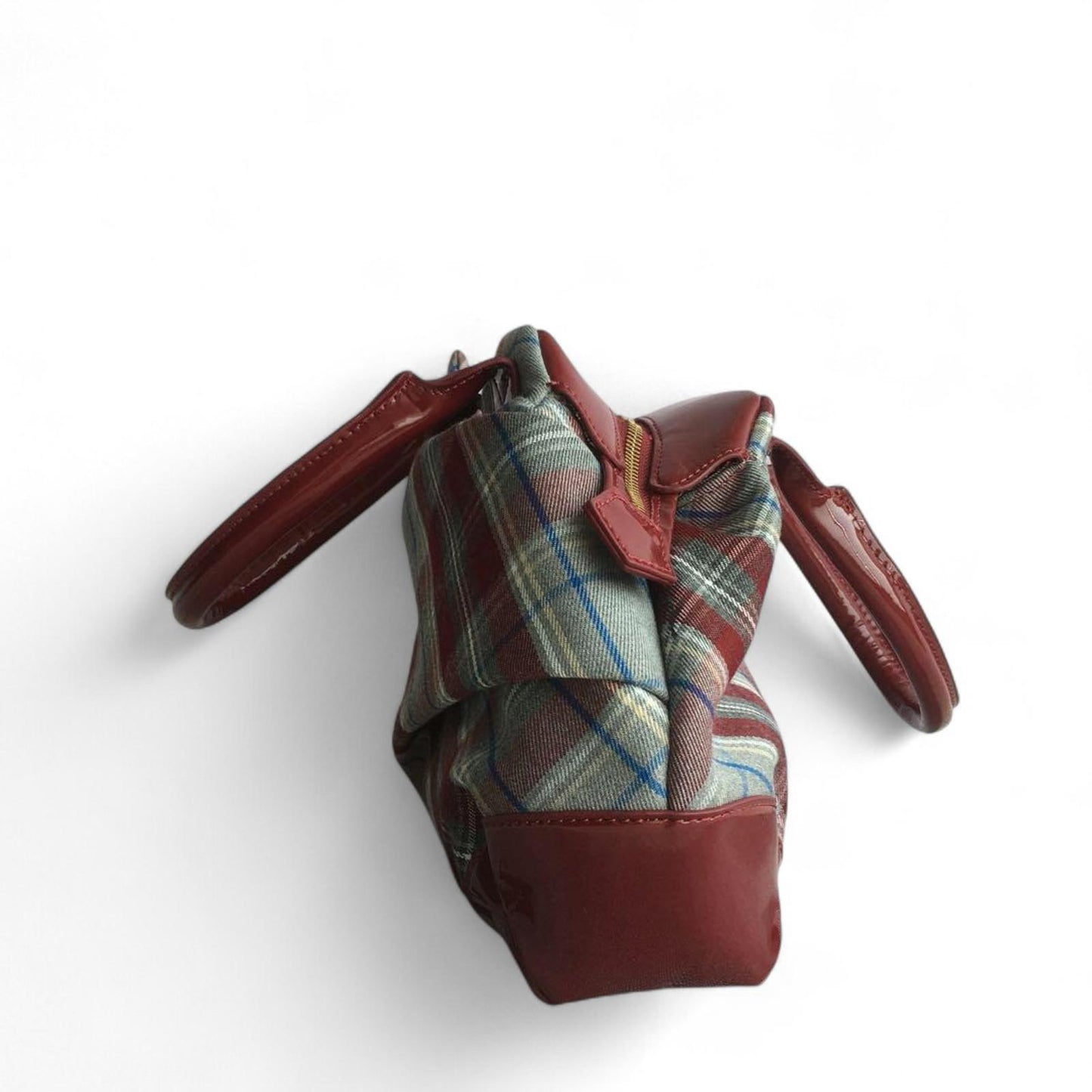 Vivienne Westwood - Plaid Pattern Shoulder Bag Burgundy