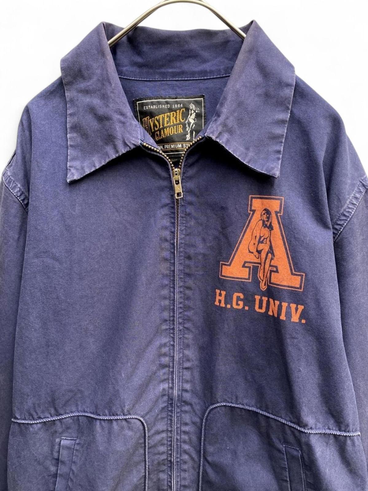 Hysteric Glamour - Navy Blue Menswear Zip-Up Outerwear