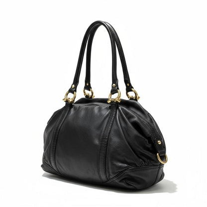 Prada - Black Leather Shoulder Bag