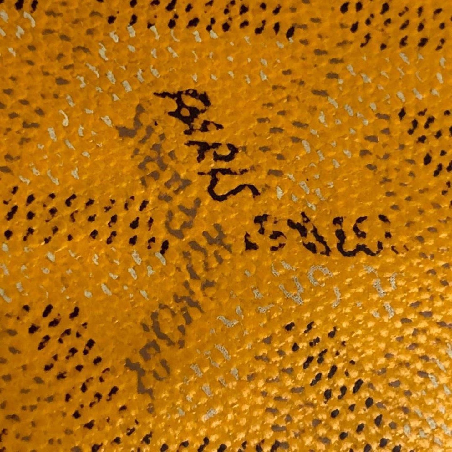 Goyard - Yellow Patterned Leather Wallet