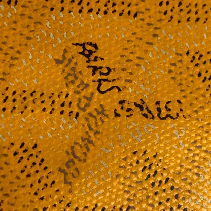 Goyard - Yellow Patterned Leather Wallet