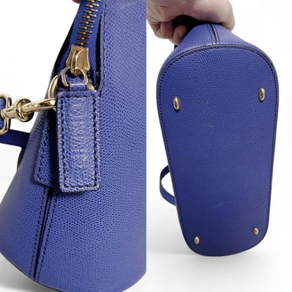 Celine - Blue Leather Women's Satchel Bag