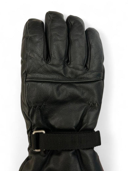 Prada - Black Leather Ice Hockey Protective Gloves