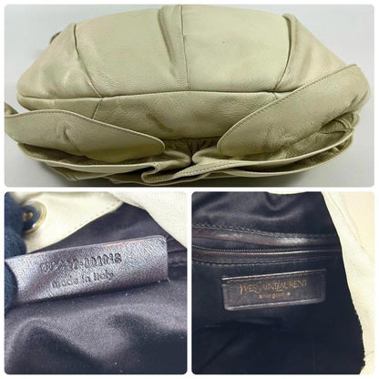 Yves Saint Laurent - Women's Ruffled Leather Handbag