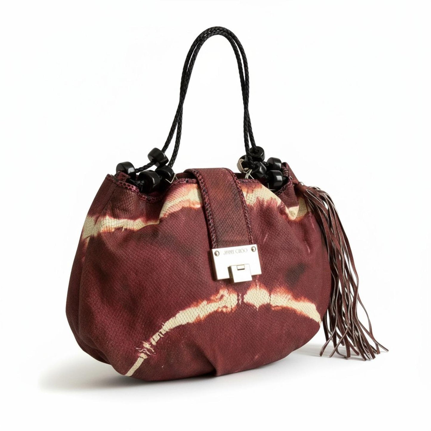 Jimmy Choo - Python Fringe Tote Hand Bag