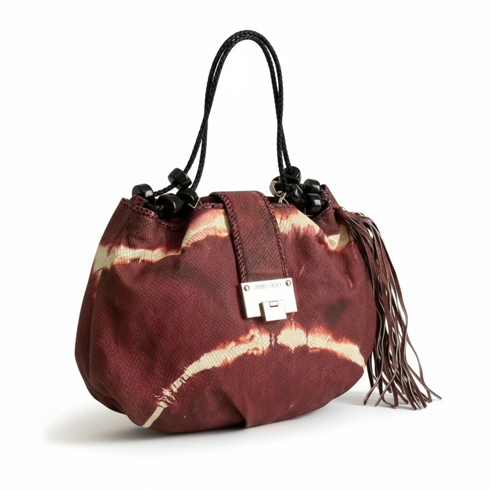 Jimmy Choo - Python Fringe Tote Hand Bag