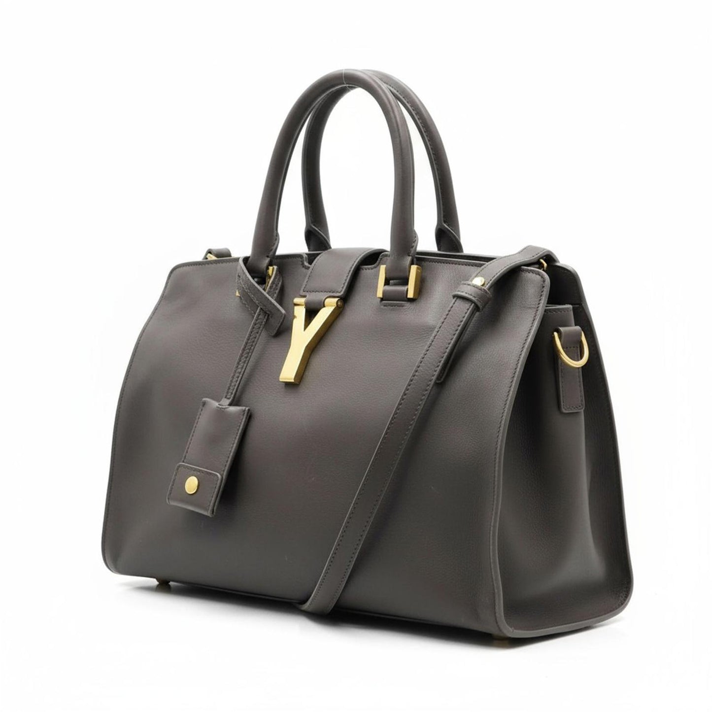 Saint Laurent - Black Leather Handbag Gold Hardware