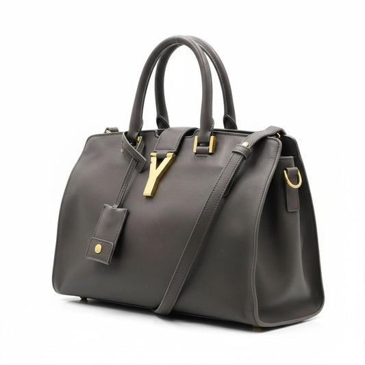 Saint Laurent - Black Leather Handbag Gold Hardware