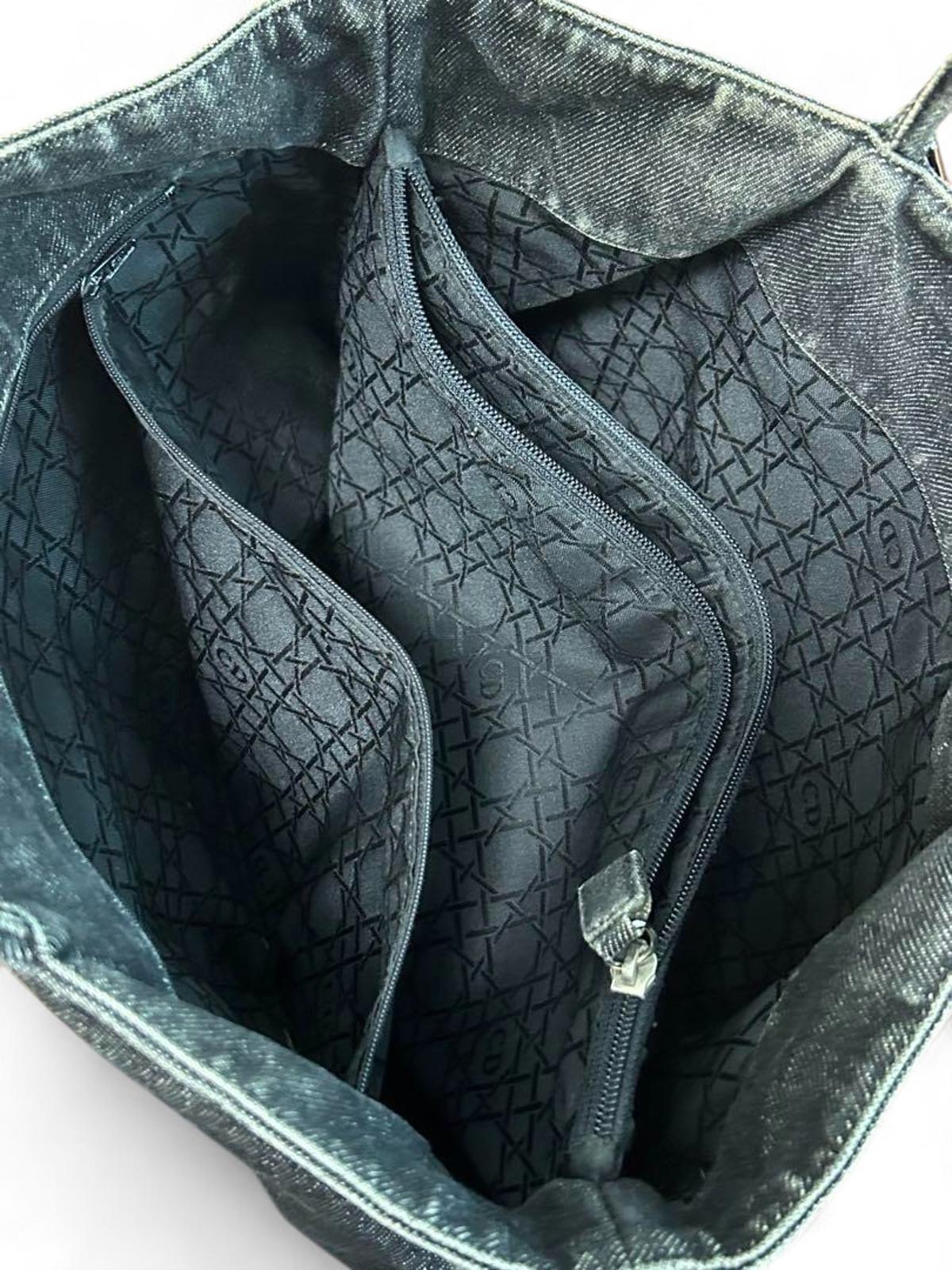 Dior - Denim Tote Bag with Charm Detail