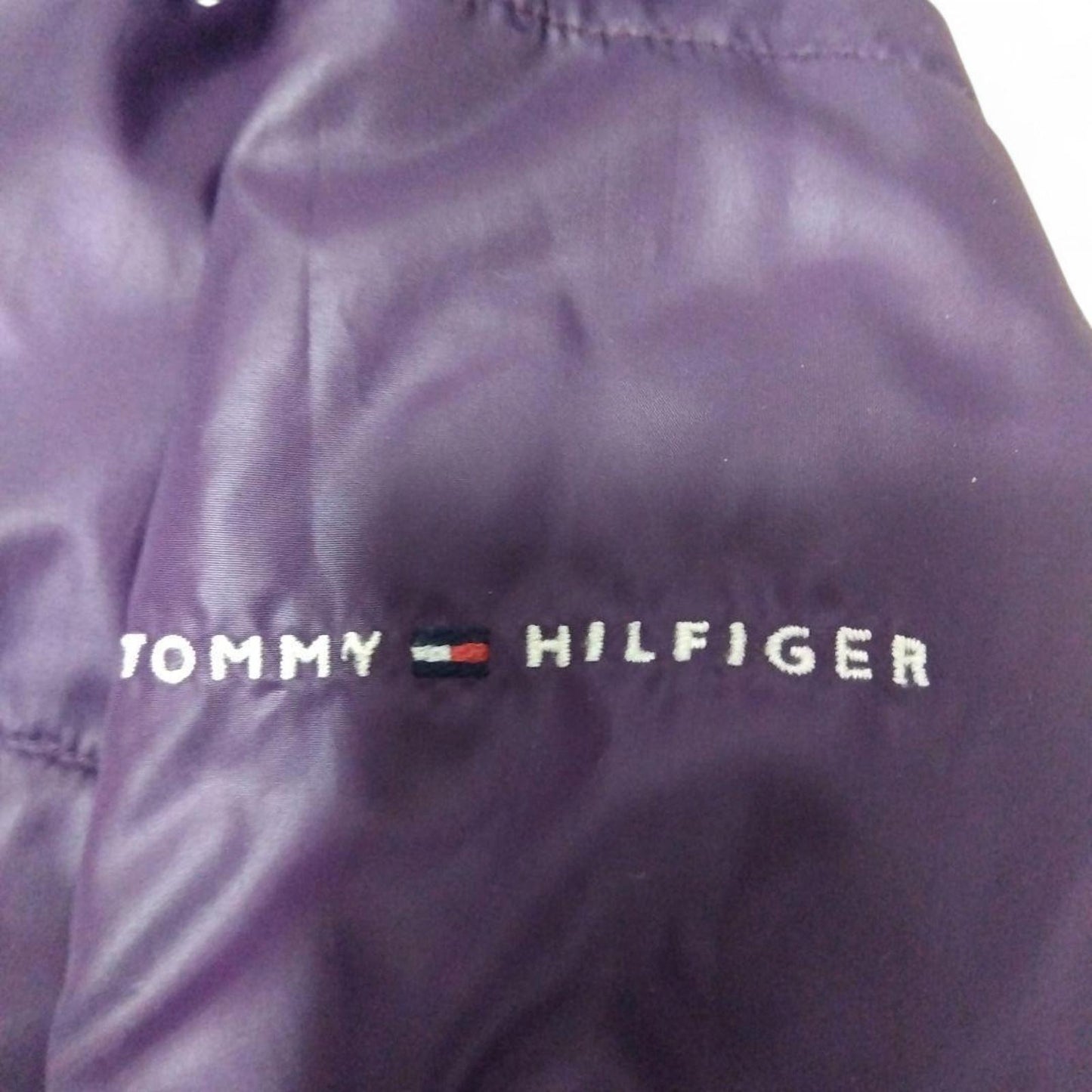 Tommy Hilfiger - Purple Puffer Jacket with Faux Fur Hood