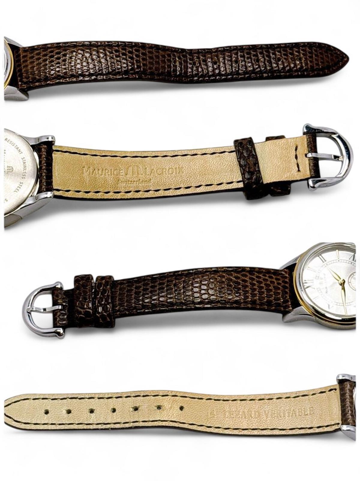 Maurice Lacroix - Classic Brown Leather Strap Watch