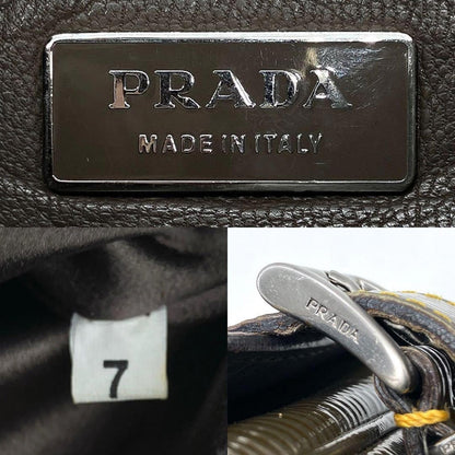 Prada - Brown Patent Leather Shoulder Bag