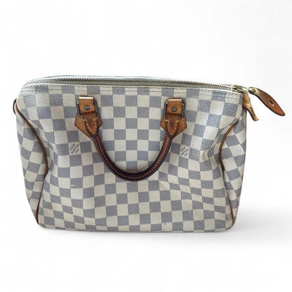 Louis Vuitton - Damier Azur Speedy 30 Satchel Bag