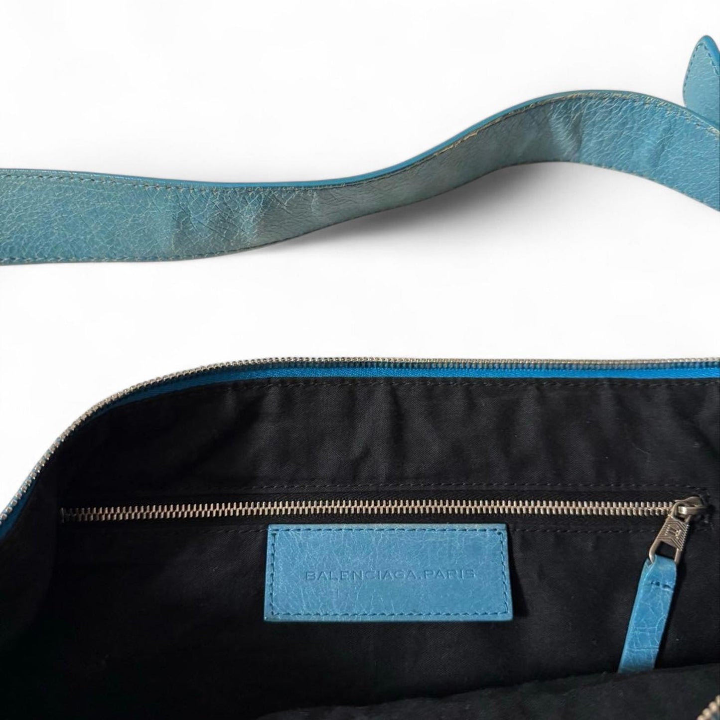 Balenciaga - Blue Leather Shoulder Bag