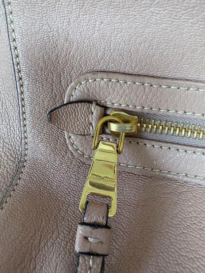 Miu Miu - Leather Tote Handbag Pink