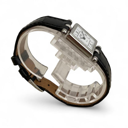 Van Cleef & Arpels - Classic Square Dial Wristwatch Croco