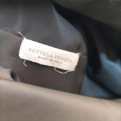 Butterfly Logo Brand - Black Woven Leather Tote Bag