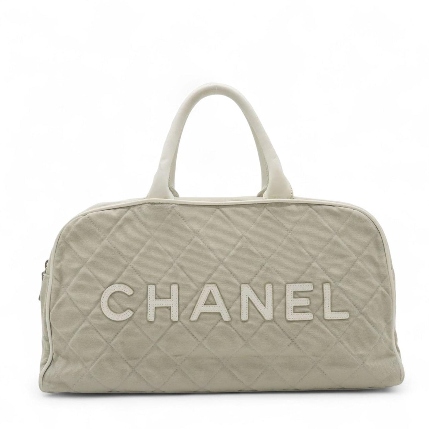 Chanel - Quilted Leather Handbag Boston CC