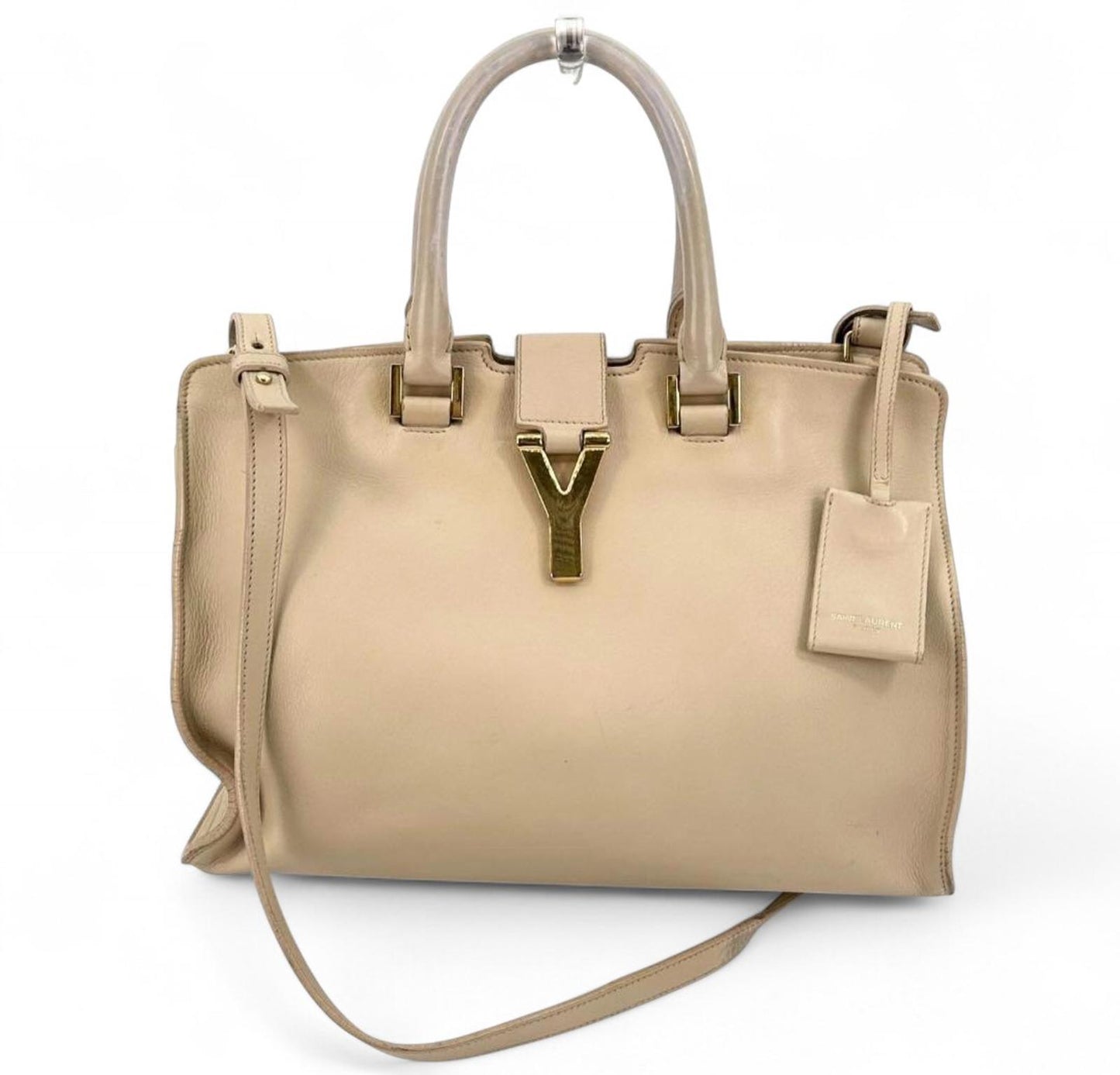 Yves Saint Laurent - Beige Leather Satchel Bag