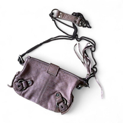 Zadig & Voltaire - Women's Crossbody Bag Pink Leather with Chain