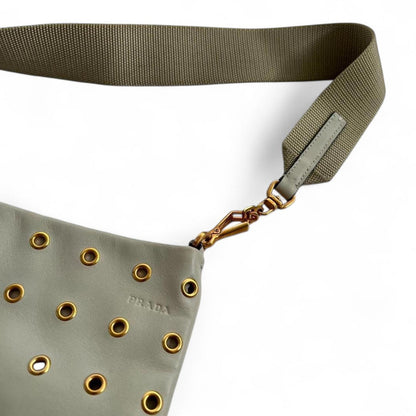 Prada - Punching Leather Shoulder Bag