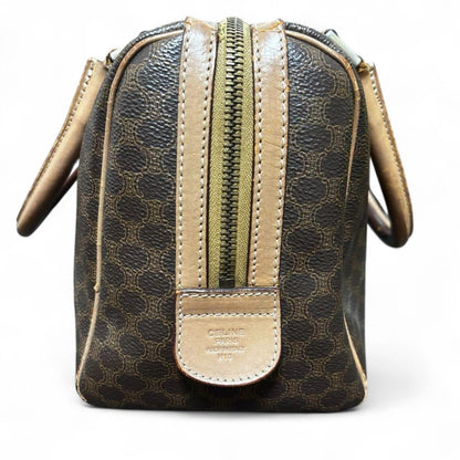 Celine - Vintage Brown Monogram Satchel Bag