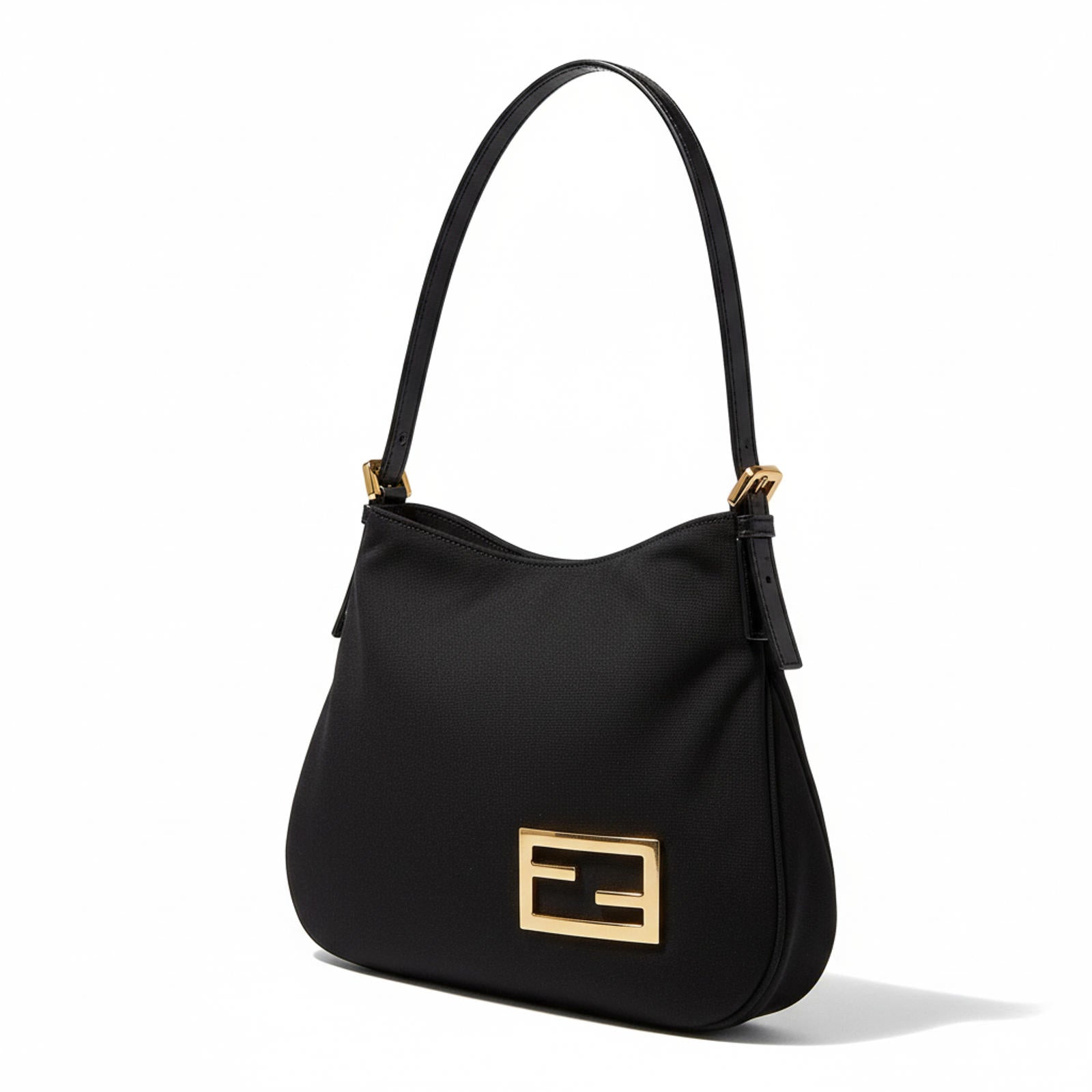 Fendi - Black Shoulder Bag Gold Hardware