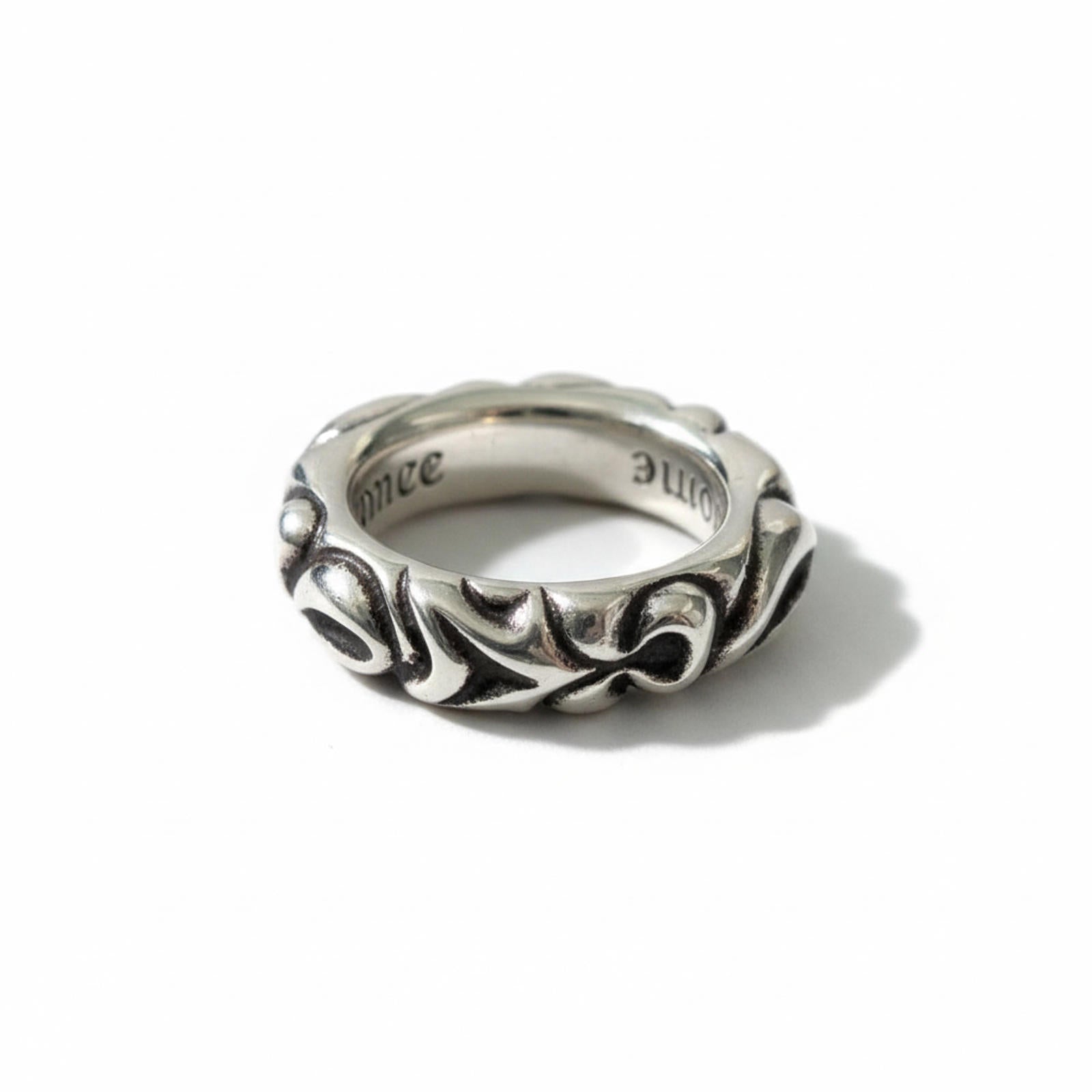 Chrome Hearts - Sterling 925 Silver Scroll Band Ring