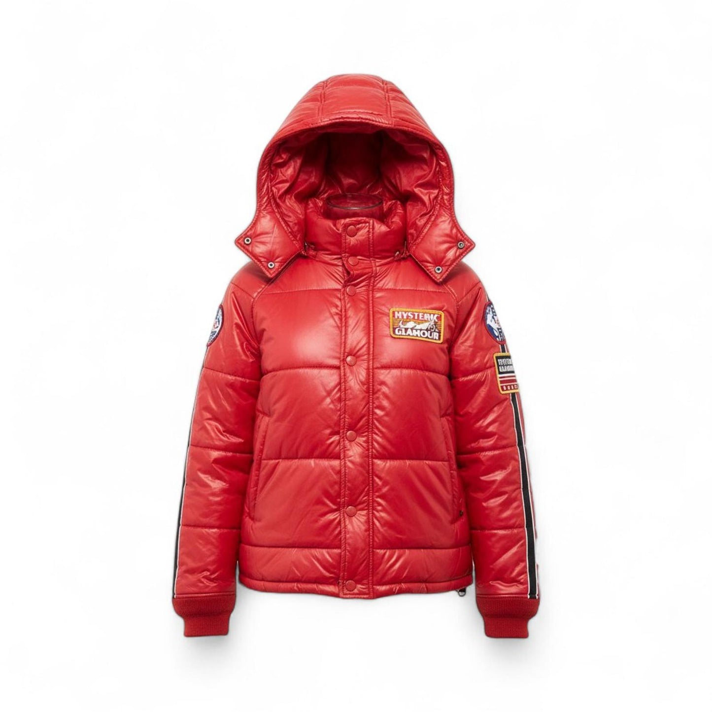 Hysteric Glamour - Red Quilted Hooded Jacket