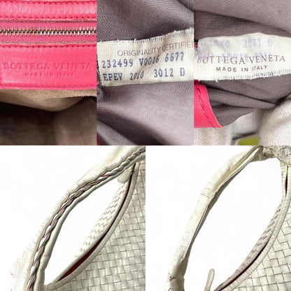 Bottega Veneta - Intrecciato White Leather Hobo Bag