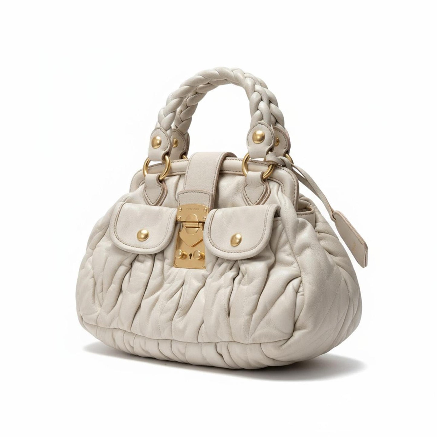 Miu Miu - Matelasse White Handbag Vintage
