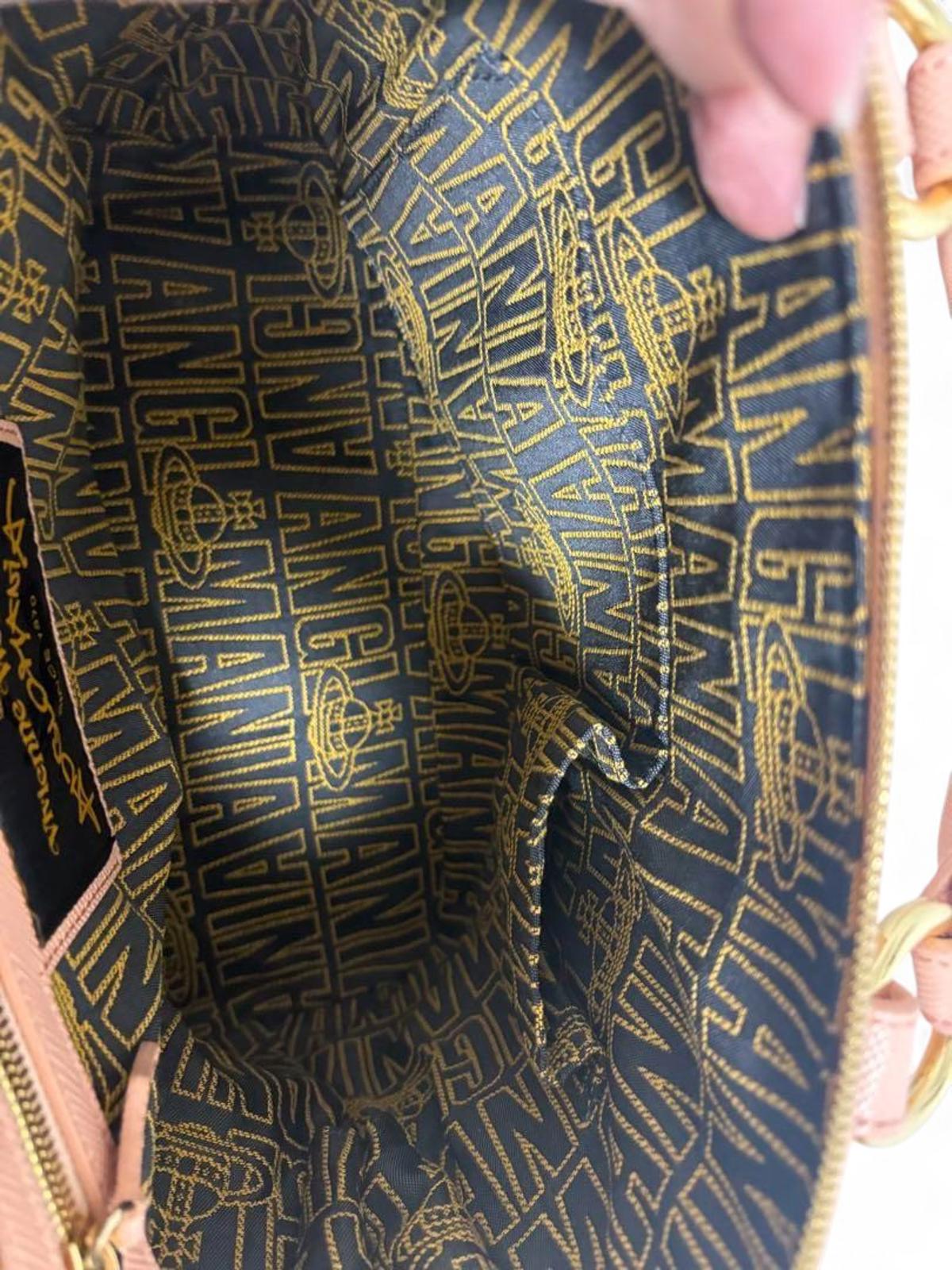 Vivienne Westwood - Pink Leather Satchel Bag Gold Hardware