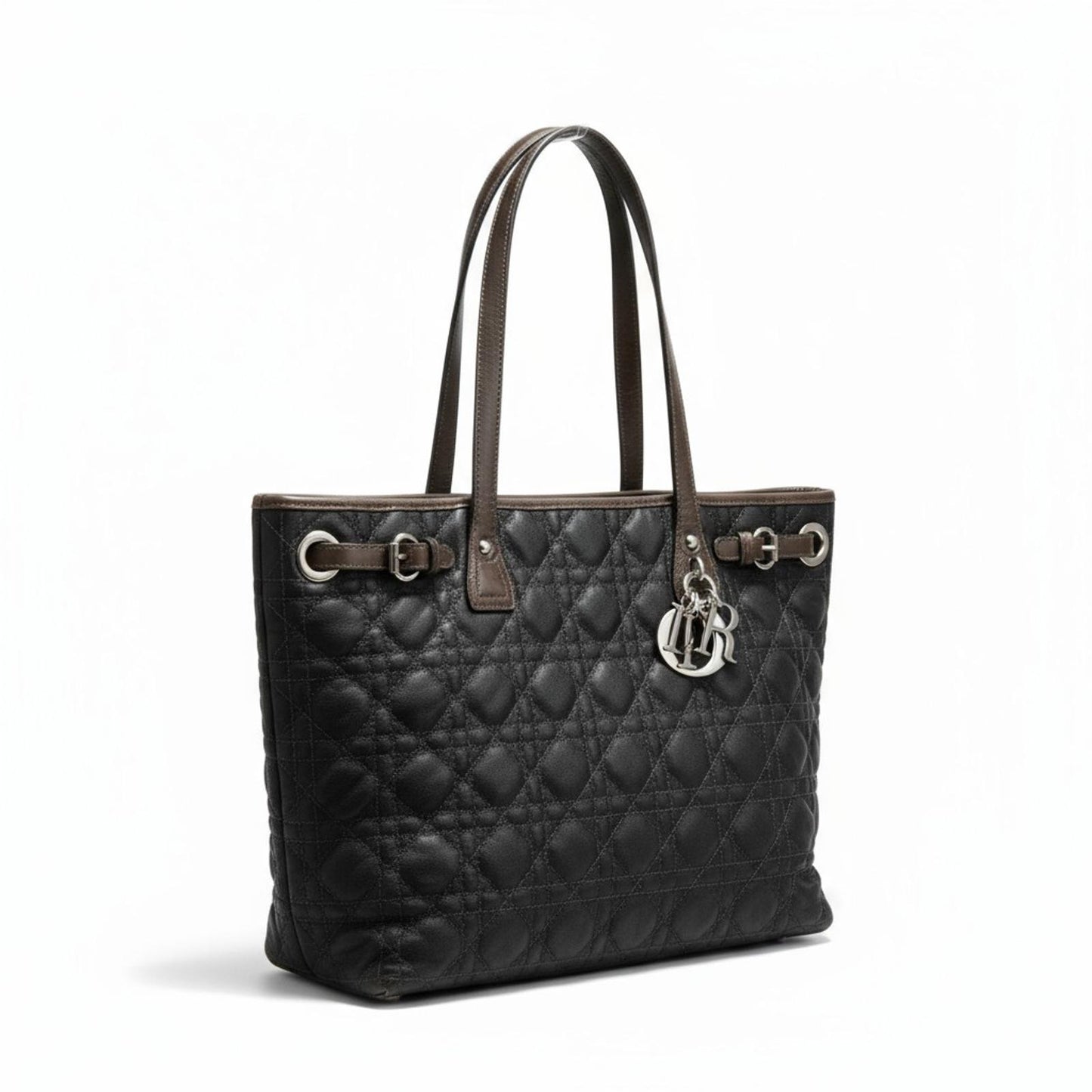 Christian Dior - Black Quilted Leather Tote Bag