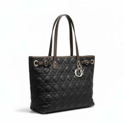 Christian Dior - Black Quilted Leather Tote Bag