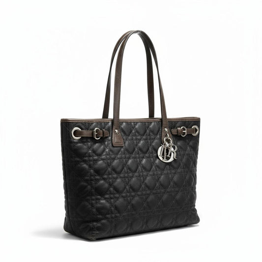 Christian Dior - Black Quilted Leather Tote Bag