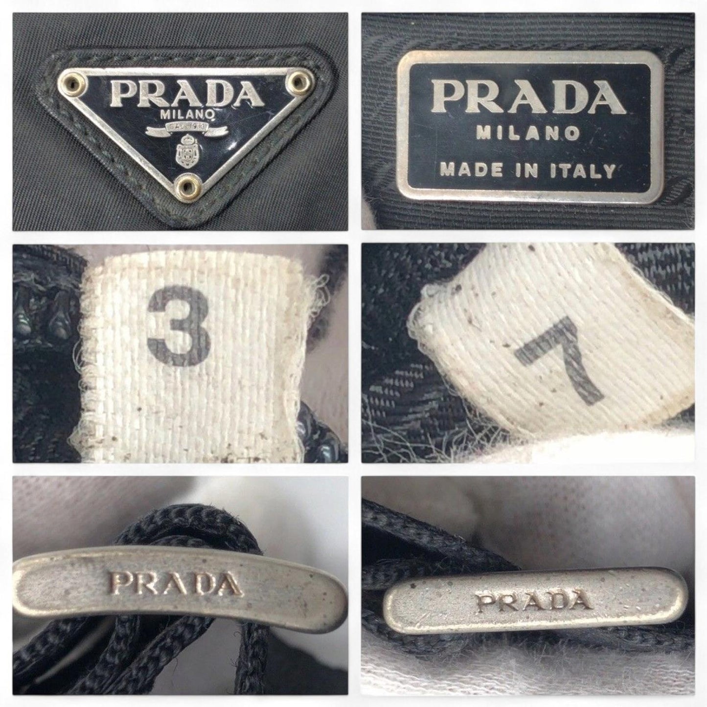 Prada - Black Nylon Shoulder Bag Buckle Detail