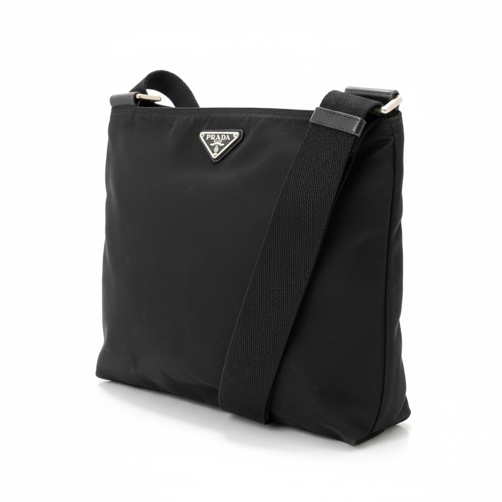 Prada - Black Nylon Crossbody Bag