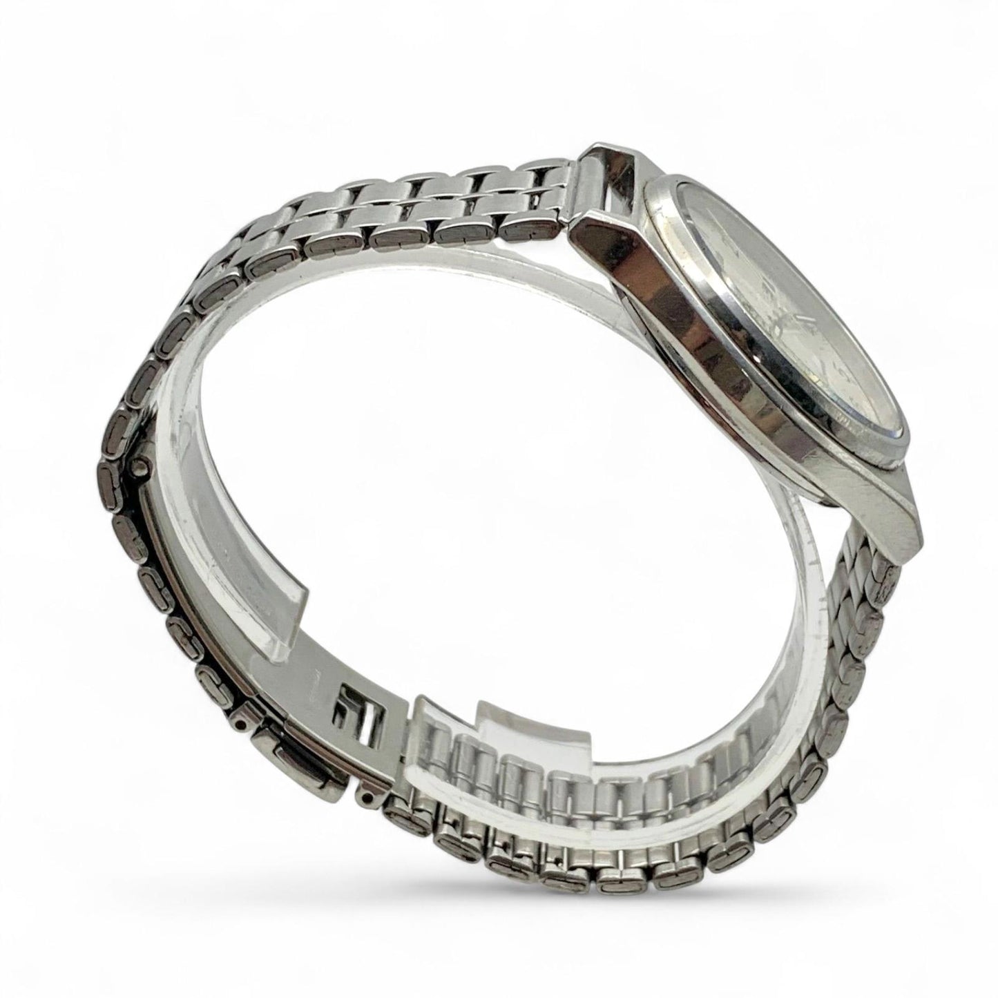 Seiko - Stainless Steel Men's Wristwatch with Day and Date