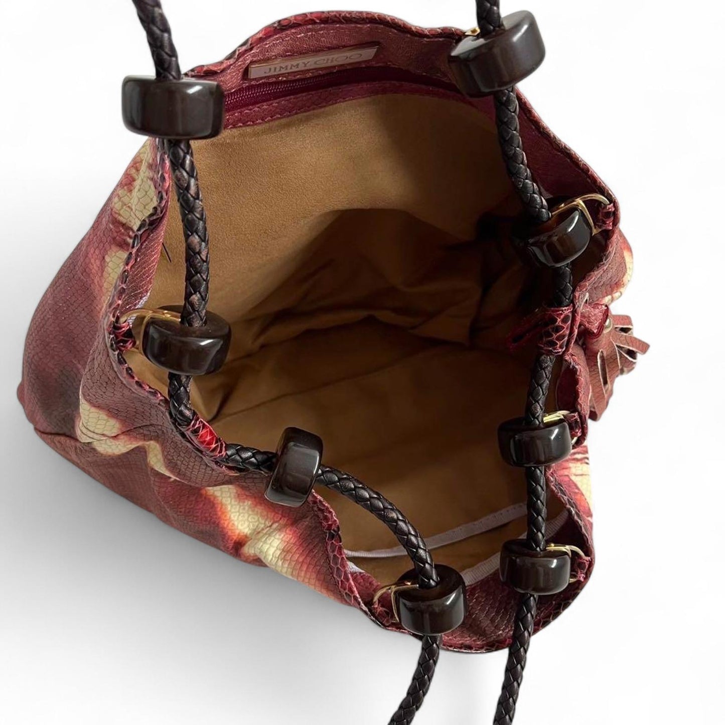 Jimmy Choo - Python Fringe Tote Hand Bag