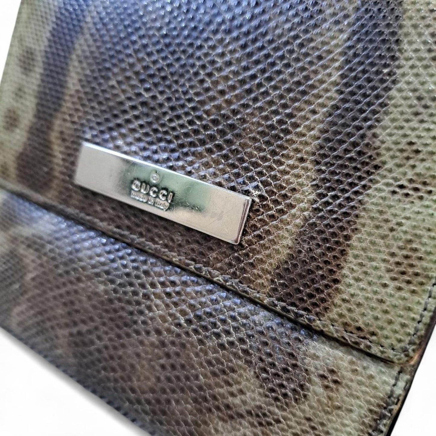 Gucci - Men's Leather Wallet Snake Print