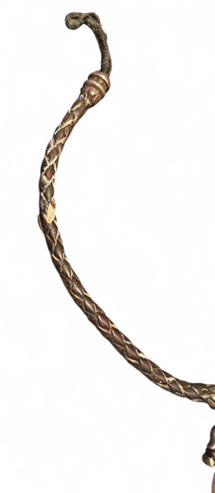 Chrome Hearts - Leather Bracelet with Dagger Charm