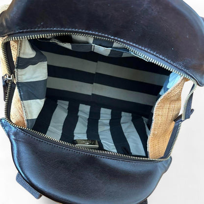 Vivienne Westwood - Embroidered Brown Shoulder Bag with Blue