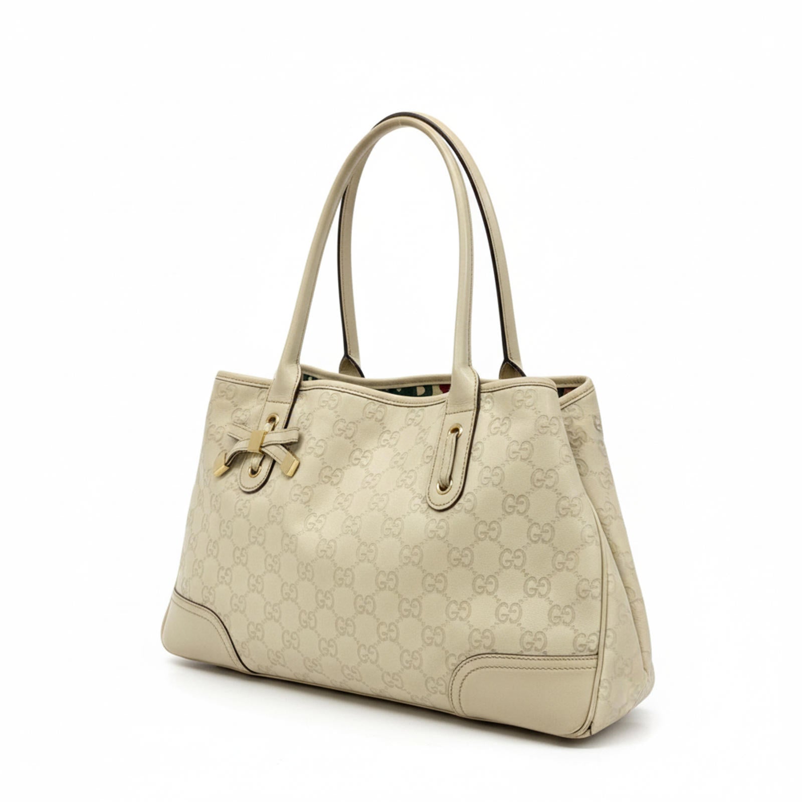Gucci - Beige GG Canvas Tote Handbag