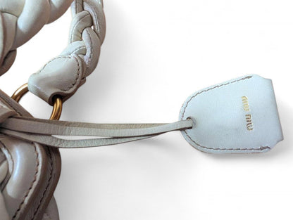 Miu Miu - Matelasse White Handbag Vintage
