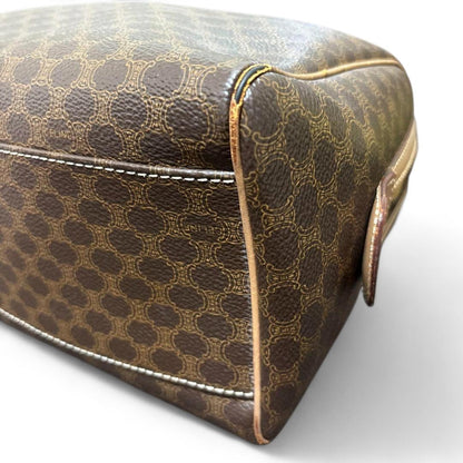 Celine - Vintage Brown Monogram Satchel Bag