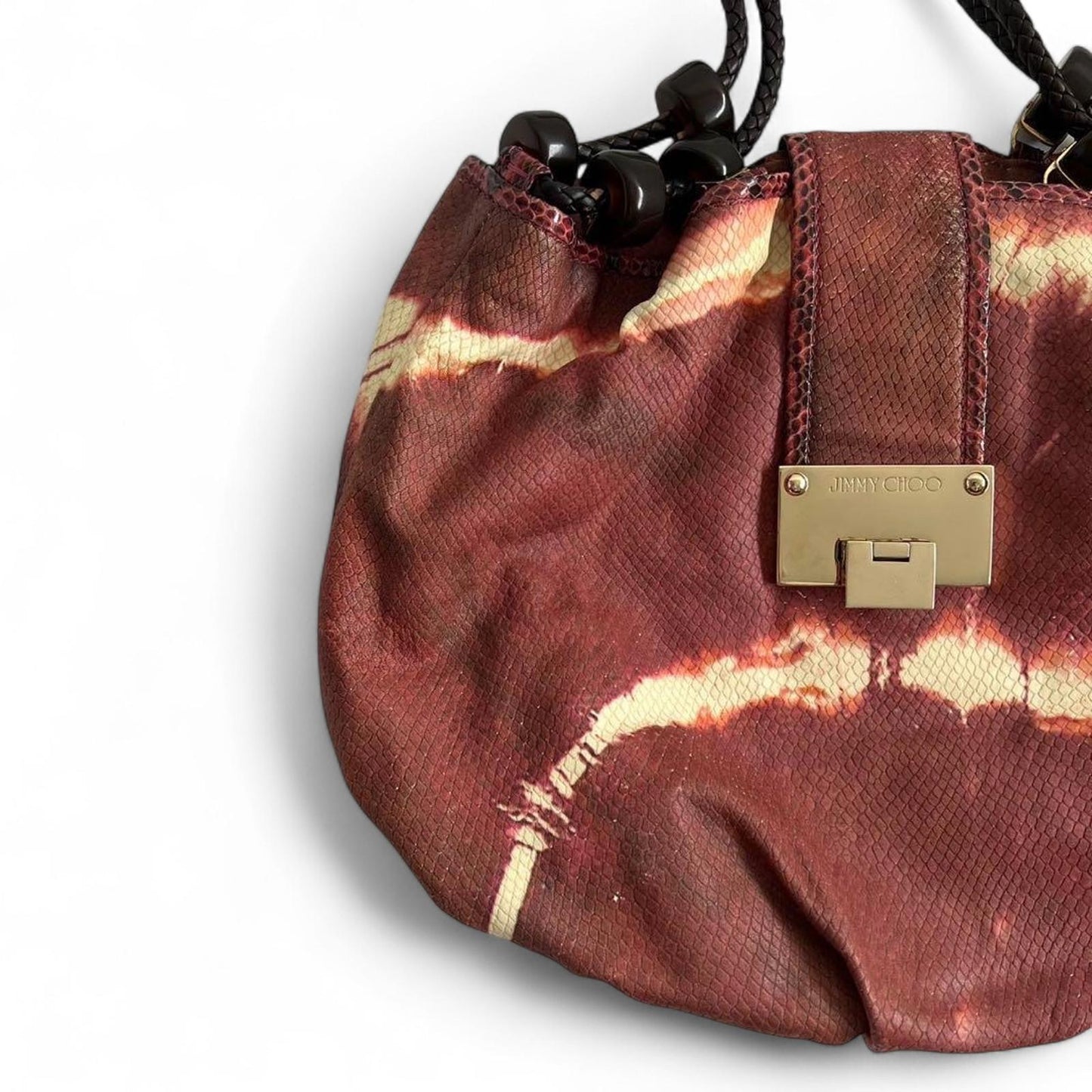 Jimmy Choo - Python Fringe Tote Hand Bag