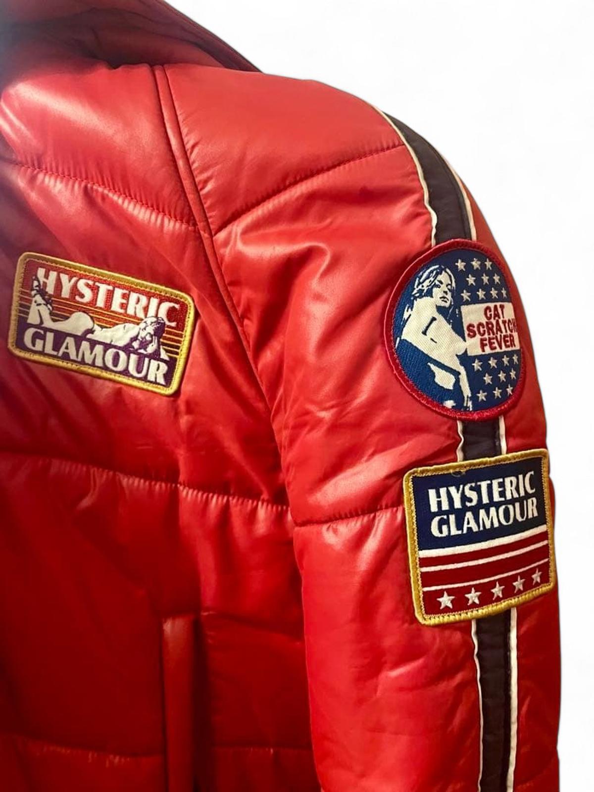 Hysteric Glamour - Red Quilted Hooded Jacket