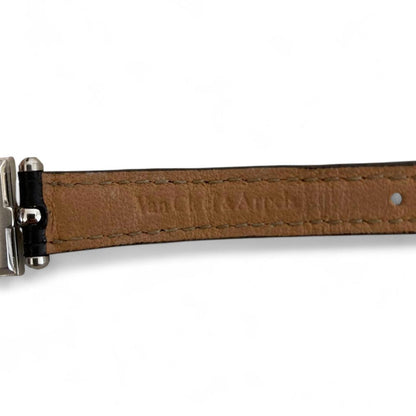 Van Cleef & Arpels - Classic Square Dial Wristwatch Croco