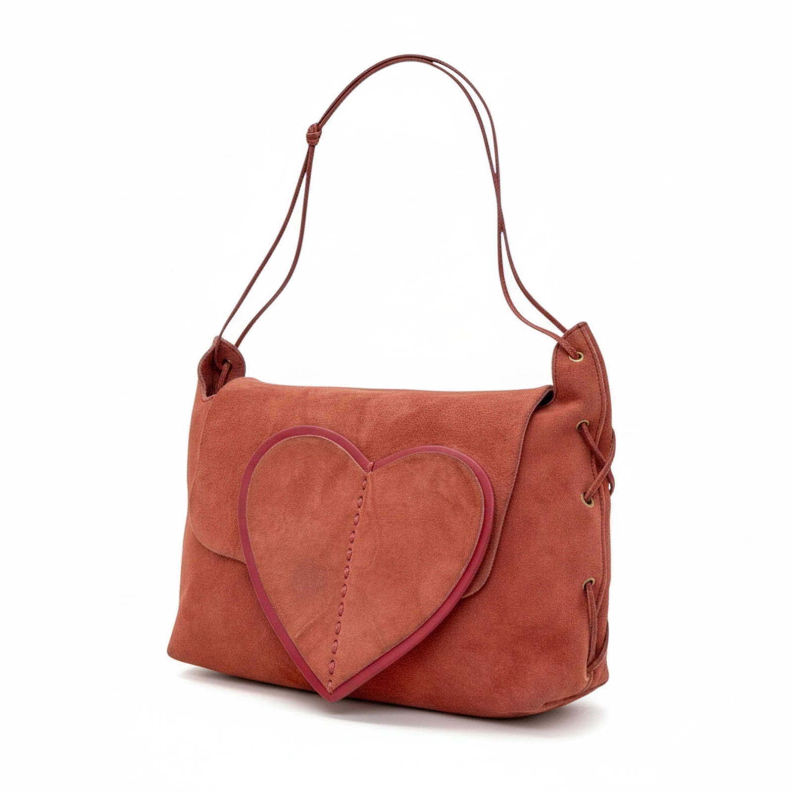 Gucci - Tom Ford SS02 Suede Shoulder Bag Heart