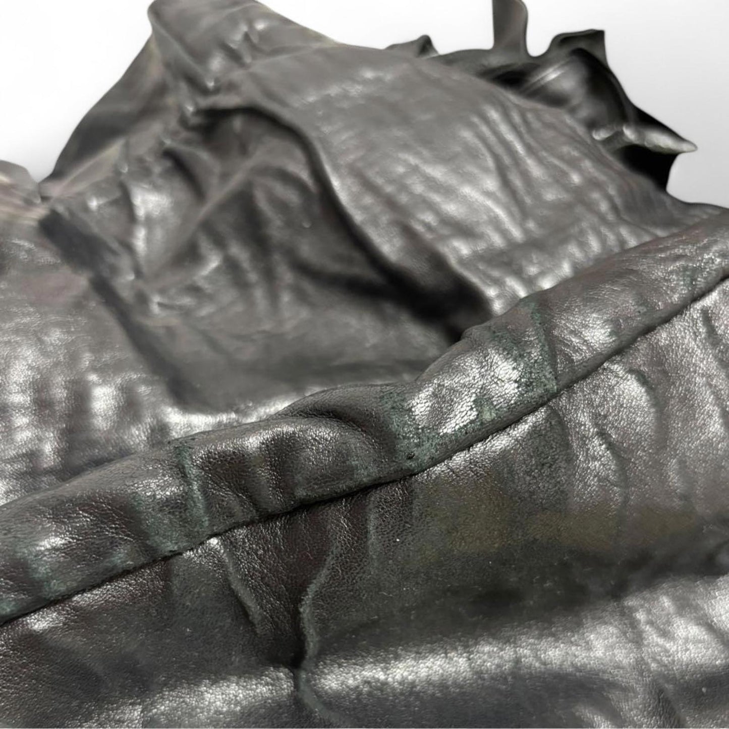 Prada - Black Leather Handbag Side Bows